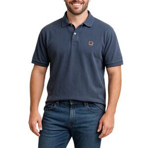 Tommy Hilfiger Mens Navy Blue Cotton Polo Shirt Size XL